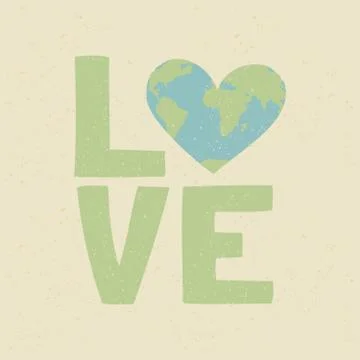 Earth day poster Stock Illustration