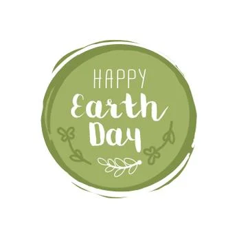 Earth Day Poster Illustrazione stock