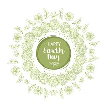 Earth Day Poster Stock Illustration