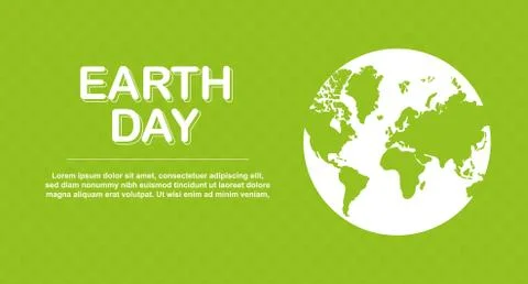 Earth Day Template Stock Illustration