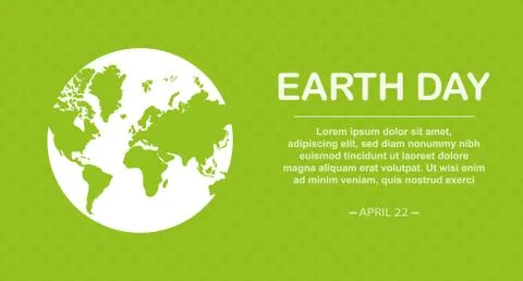Earth Day Template Stock Illustration