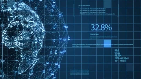 Earth  Digital Clouds Earth rotating animation social future technology abstr 스톡 동영상 139582230