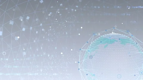 Earth on Digital Network 18 K1Wx 4k Stock Footage 106361829