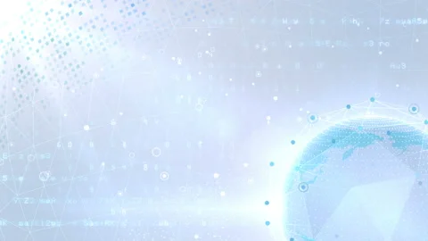 Earth on Digital Network 18 P1Wx 4k Stock Footage 107399976