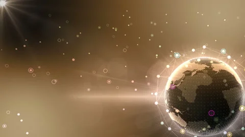 Earth on Digital Network 18 R1Bx 4k Stock Footage 112142824