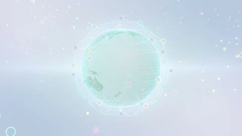 Earth on Digital Network 18 R2W 4k Stock Footage 112149432
