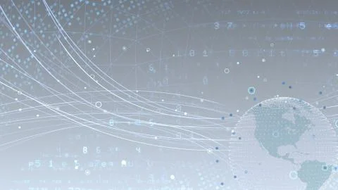 Earth on Digital Network concept background U.S.A North America N2Wx Illustrazione stock