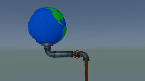 Earth Drain Stock Footage 108416218