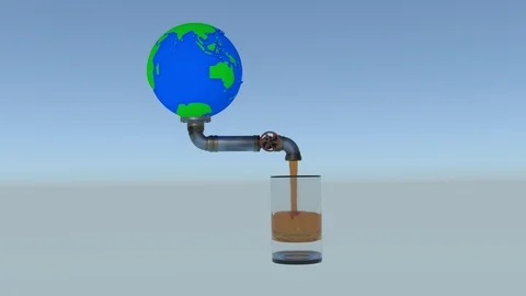 Earth Drain Stock Footage 108473287