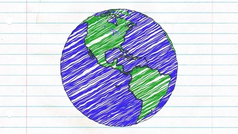 Male Hand Speed Draw Planet Earth Using Blue and Green Markers on  Whiteboard Stock Video - Video of concepts, blueprint: 87633185