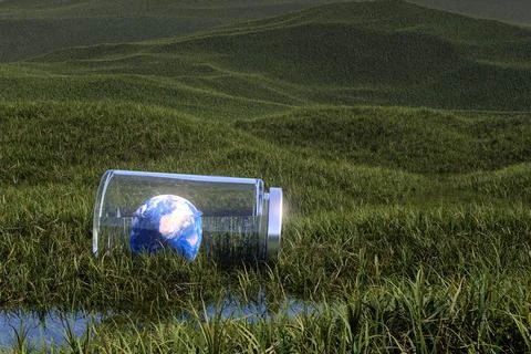 Earth drowned Stock Illustration