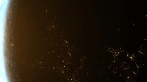 Earth Eclipse Passing The Sun Stock Footage 250435433