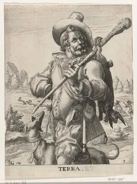 The Earth element; Terra; The four elements. Presentation of the Earth ele... Stock Photos