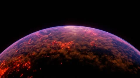 Earth at the end | animation of climate change Video stock 169607352