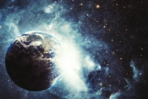 Earth explosion Stock Illustration