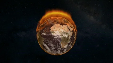 Earth On Fire 1 Stock Footage 397200