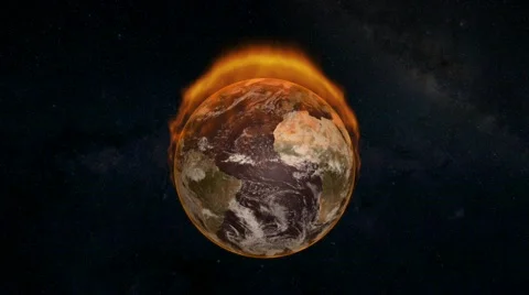 Earth On Fire 1 Stock Footage 542558