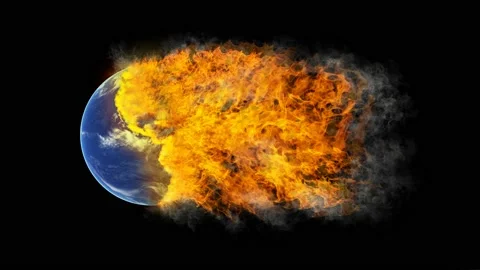 Earth on fire Stock Footage 154189603