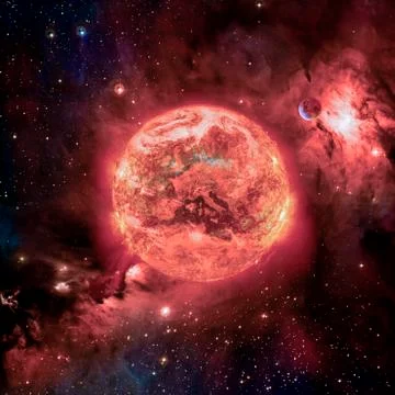 Earth on fire Stock Photos