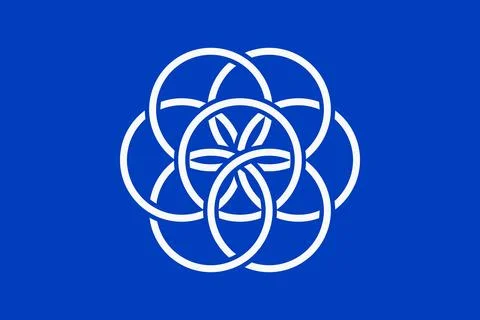 Earth flag Stock Illustration