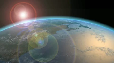 Earth Flare Stock Footage 12576696