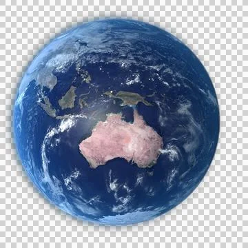 Earth Focused - Australia Stockillustratie