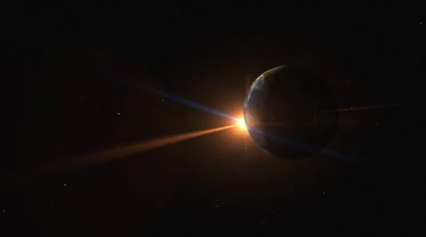 Earth fro open Space Stock Footage