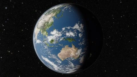 Earth Full Rotation from Space 4K CGI Animation 스톡 동영상 341981925