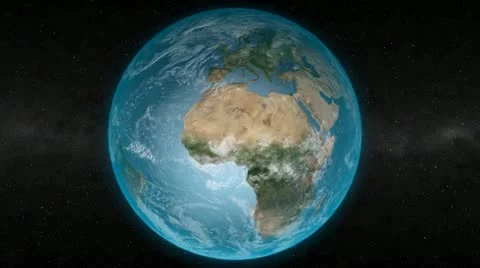 Earth Full without displacemnet with rotation Stock Footage 12508236