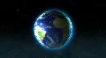 Earth in galaxy, loop. HD Footage