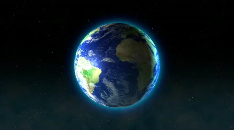 Earth in galaxy, loop. Video stock 538658