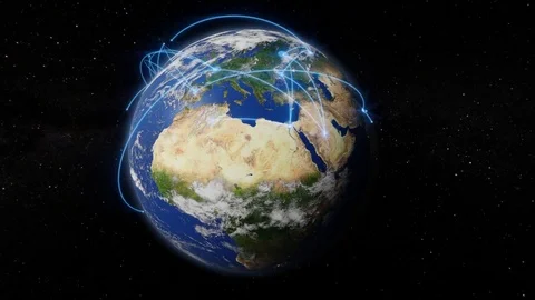 Earth global network 動画素材 79859441