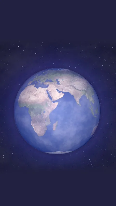 Earth globe 3D animation digital art space cosmos documentary vertical vide.. Stock Footage 344284855