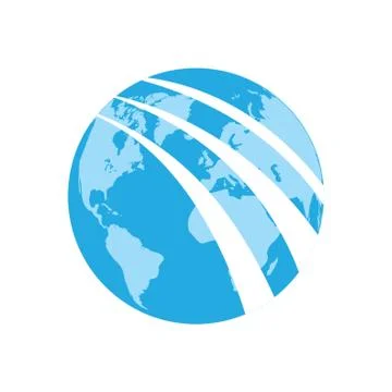 Earth globe with abstract concept Illustrazione stock