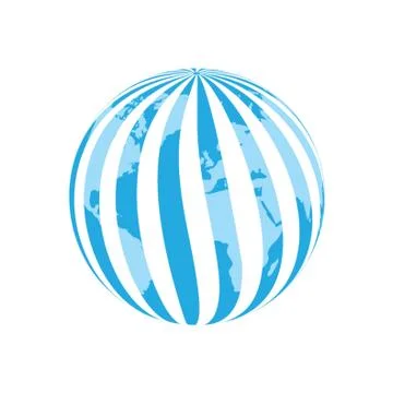 Earth globe with abstract concept Illustrazione stock