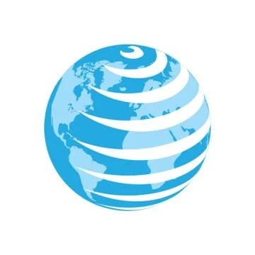 Earth globe with abstract concept Stock Illustration