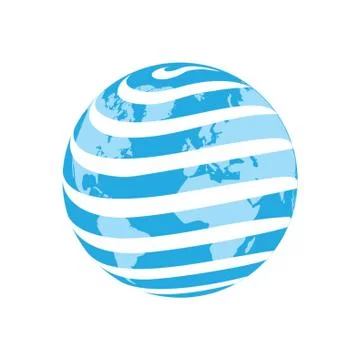 Earth globe with abstract concept Stock Illustration