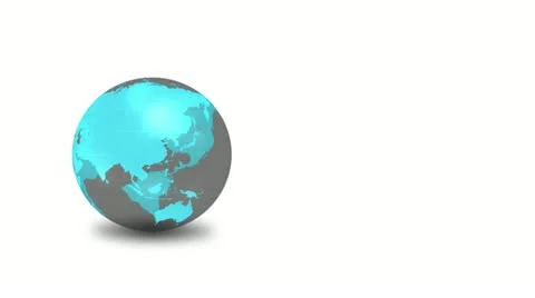 Earth globe animation Stock Footage 21264077