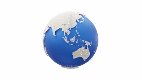Earth globe blue with pinpoints white light. 스톡 동영상 256143232