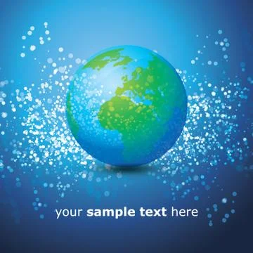 Earth Globe Design Vector Stock Illustration