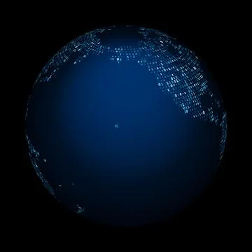 Earth globe. Digital technology computing communication concept pattern 스톡 일러스트