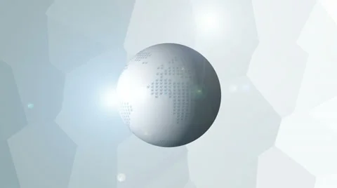 Earth globe with dotted continents. Stock Footage 32699044