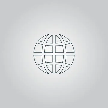 Earth Globe Emblem Stock Illustration