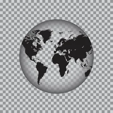 EARTH GLOBE FLAT9 Stock Illustration