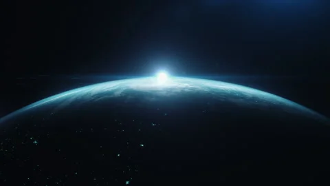 Earth globe in a futuristic performance Stock Footage 143926268