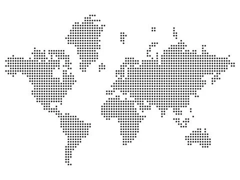 Earth globe, globe, earth, dots, world map globe, background Stock Illustration