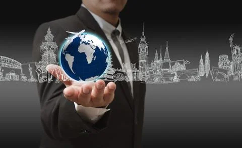 Earth globe 스톡 일러스트