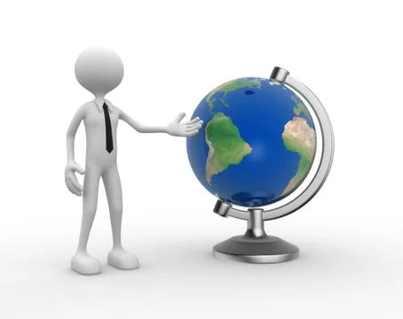 Earth globe. Illustrazione stock