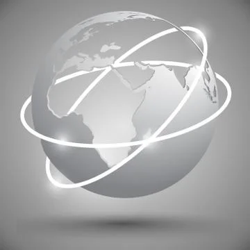 Earth globe Stock Illustration