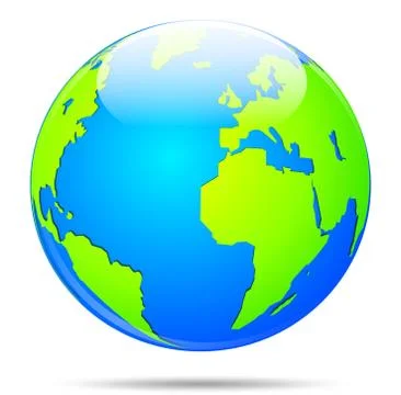 Earth globe Stock Illustration
